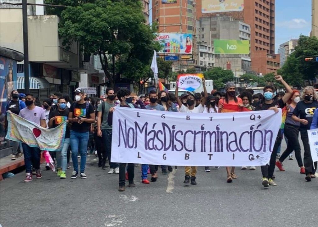 Protesta comunidad LGTB en Caracas